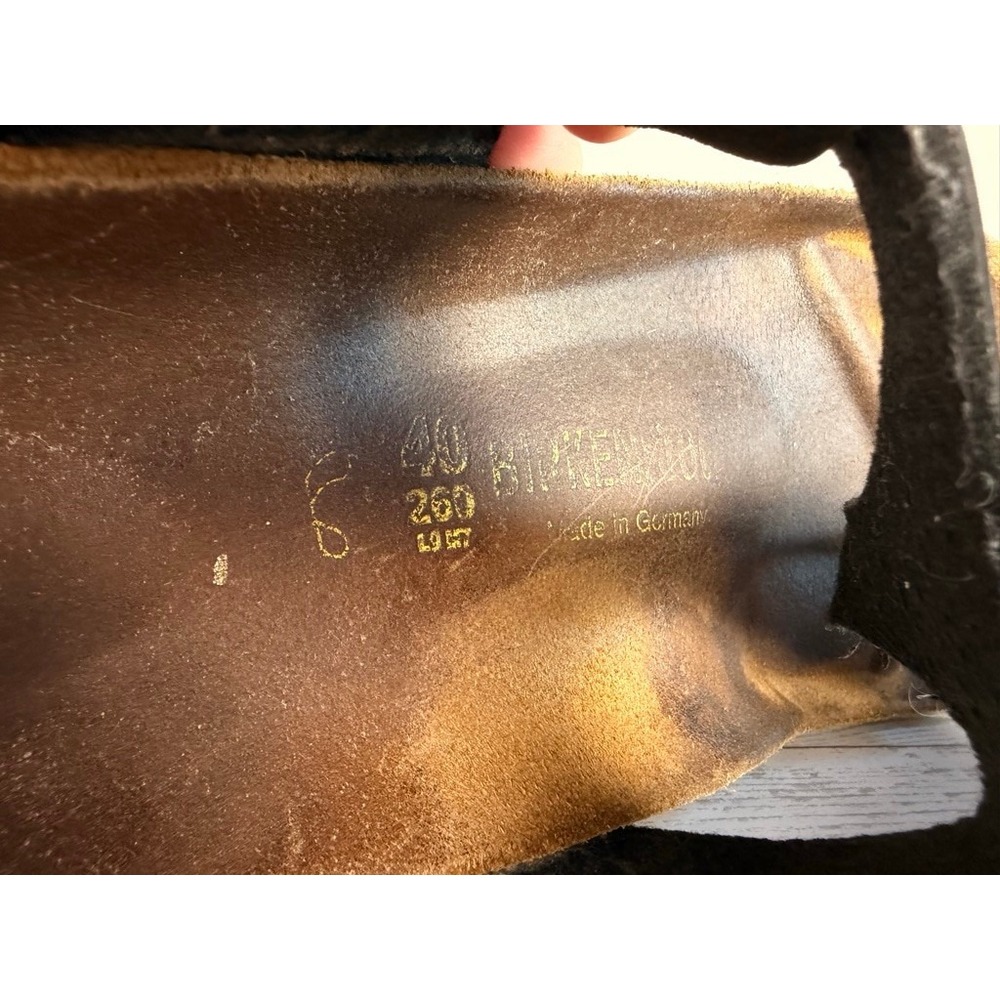 Birkenstock Gizeh Black Leather Thong Sandals Women's Size 40 EU 9 US - Picture 12 of 12